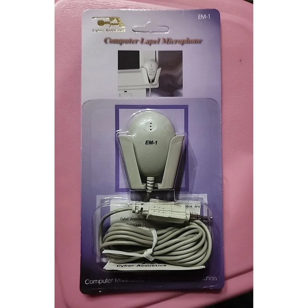 NEW Cyber Acoustics Computer Lapel Microphone‎